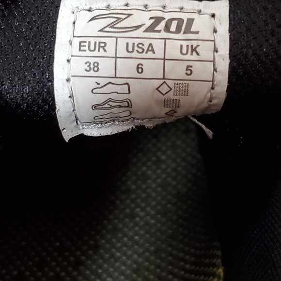 Zol Trail Plus MTB White Black Shoes Size 6 - Picture 8 of 8